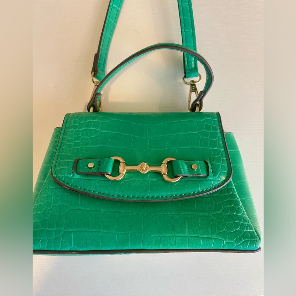 Anne Klein Bailey Satchel Crossbody - Crocodile-Embossed Handbag